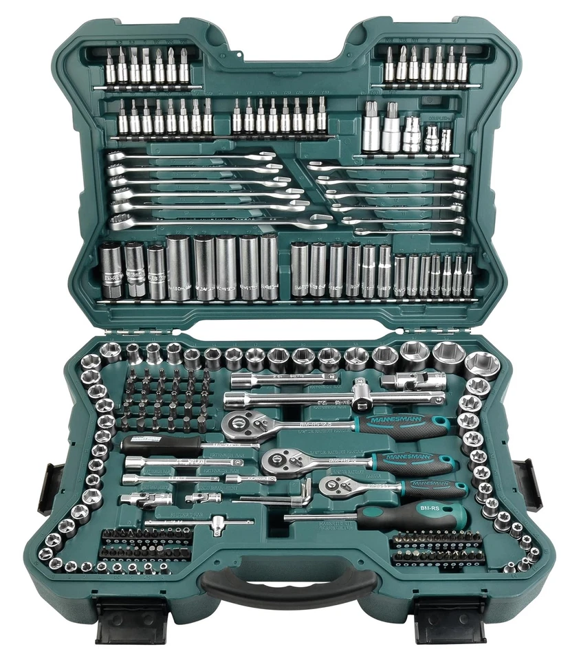 Brüder 215-piece socket wrench set 1/4" 3/8" 1/2" | M98430 - Image 1 of 4