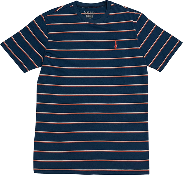 DEATHWISH GANG LOGO STRIPE SS XLARGE NAVY - Image 1 of 1