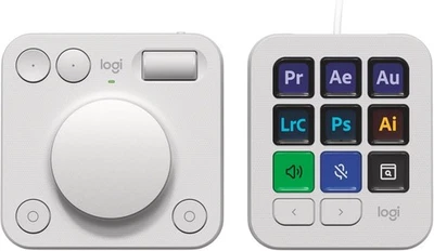 Logitech MX Creative Console, keypad programmabile con 9 tasti LCD e manopola - Immagine 1 di 4