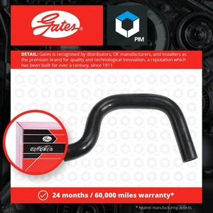 Radiator Hose fits PEUGEOT 607 2.2D Upper 00 to 06 Coolant Gates 1343AZ Quality - Picture 1 of 2