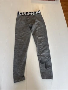 Gray Under Armour Size Medium Youth, Thermal Leggings - Picture 1 of 4