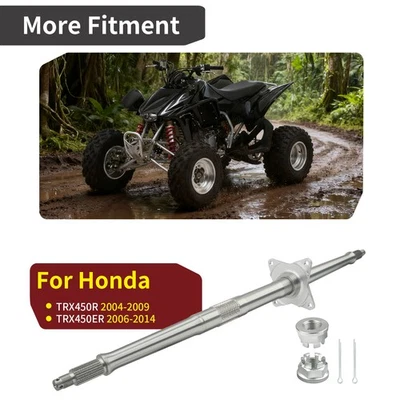 Eje trasero eje y tuercas para Honda Sportrax TRX450R TRX450ER 2004-14 42310-HP1-000 Foto 1 de 4