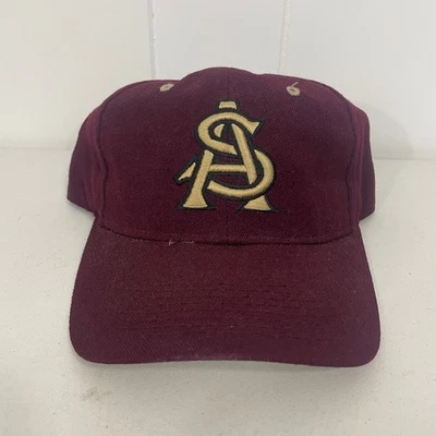 VTG Zephyr Arizona State Sun Devils Fitted Hat Cap 7 1/4 Maroon Gold NCAA Mens - Image 1 of 4