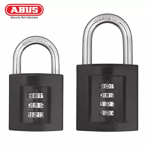 ABUS Standard Combination Padlock 40 or 50mm Solid Zinc Die-Cast Body - Picture 1 of 6