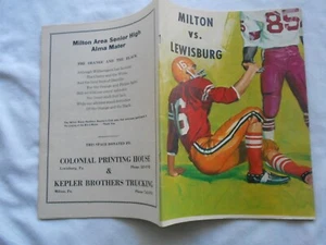 LEWISBURG HS GREEN DRAGONS Vs. MILTON FOOTBALL PROGRAM SEPT. 24,1976 - Picture 1 of 3