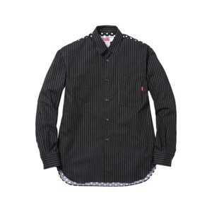 CAMISA CDG Supreme Comme des Garçons Caja Logotipo SS14 Lunares Negra | Talla Mediana - Imagen 1 de 7