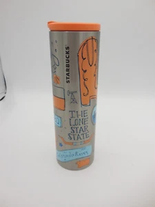 Starbucks TEXAS Travel Tumbler Mug Stainless Steel 16oz Been There 2021 Orange - Picture 1 of 7