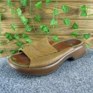 Dansko Women's Weave Floral Slide Brown Leather Size 38M Used 2025 - Imagen 1 de 6