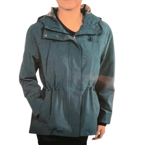 PENDLETON Women’s Jacket Medium Blue Lined Ribbed Cuffs Pockets Toggle Waist NWT - Picture 1 of 16