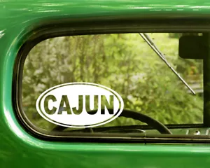 2 CAJUN DECALs Oval Sticker Vinyl Bogo Bumper Car Laptop Truck Window Travel Mug - Foto 1 di 1