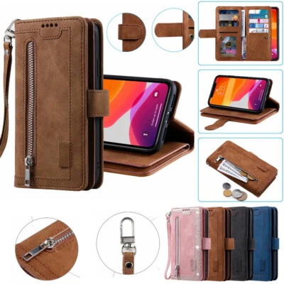 T-Mobile REVVL 8 5G Flip Case Shockproof Leather Wallet Phone Case Stand Cover