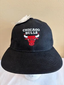 VINTAGE Logo 7 Chicago Bulls Snap Back Wool Hat Cap NEW - Picture 1 of 6