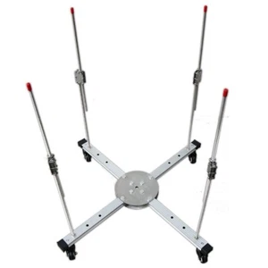 Universal Woven Bag Support Rack Width & Height Adjustable with 5 Casters Wheels - Picture 1 of 24