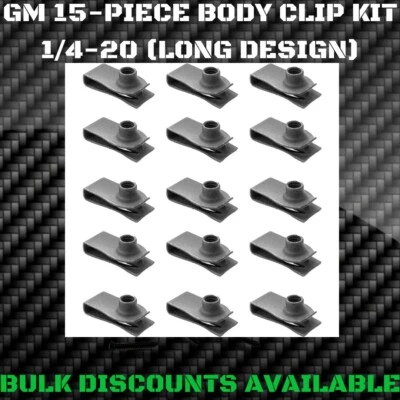 GMC K25 1960-1987 Interior Exterior Frontal Tuercas U Cuerpo Pernos Clips 1/4-20 GM  Foto 1 de 2