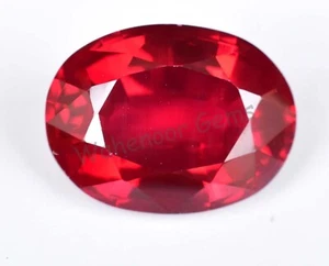 25.20 Ct Natural Blood Red Ruby Oval Certified Mozambique Stunning Gemstone - Picture 1 of 5