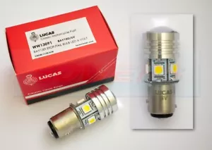 Lucas Classic Car Motorcycle BAY15D 6v LED Stop/Tail Light Bulb Dual Polarity - Picture 1 of 1