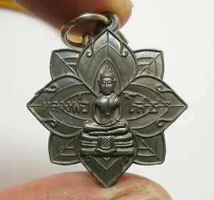 LP SOTORN BLESSED 1971 THAI REAL BUDDHA LOTUS AMULET PENDANT THAILAND LUCKY GIFT - Picture 1 of 10