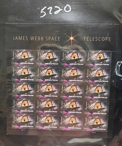 US SC# 5720 James Webb Telescope Pane of 20 Forever Stamps (MNH) - Picture 1 of 1