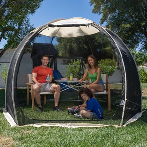 Pop Up Gazebo Screen Tent,Outddoor Instant Mesh Tent Mosquito Netting Canopy US - Picture 1 of 31