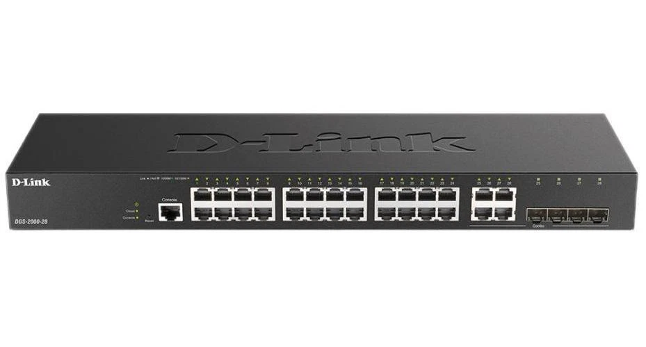 24 Port Gigabit Smart Managed Switch with 4 SFP Slots - DGS-2000-28 - Image 1 of 2