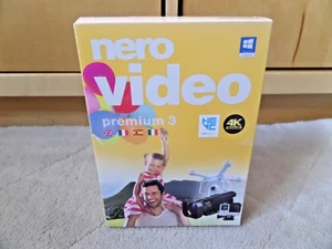 NEW SEALED NERO VIDEO PREMIUM 3 VIDEO EDITING BLURAY 4K HD WINDOWS 10 ANDROID - Picture 1 of 9