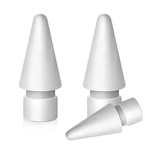 Punte per Matita per Apple Pencil di 1a e 2a Generazione - 3 Pezzi - Bianco - Foto 1 di 6
