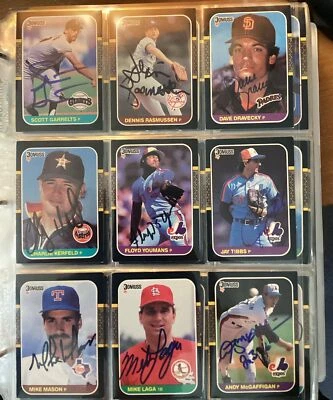 1987 DONRUSS BASEBALL SIGNED AUTOGRAPHED CARDS - Image 1 of 4
