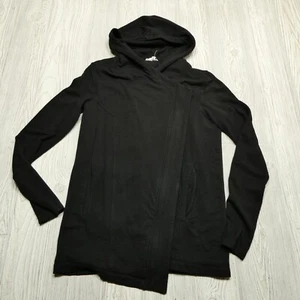 Helmut Lang Sweater Womens Size P/TP Cardigan Asymmetrical Zipper Hoodie - Picture 1 of 8