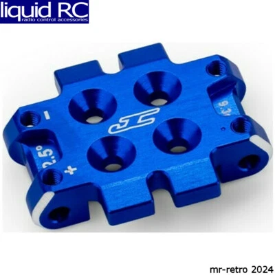 JConcepts 5184-1 RC10B7 front bulkhead 2.5 degree 9.3g aluminum - blue - Image 1 of 2