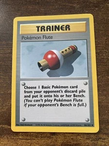 Pokémon TCG Pokemon Flute Base Set 86/102 Regular Unlimited Uncommon - Picture 1 of 4