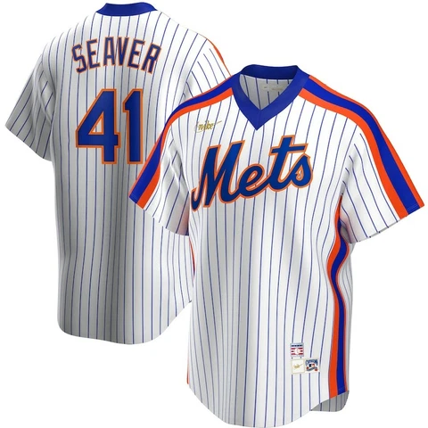 New York Mets Tom Seaver #41 Nike White Cooperstown Collection MLB Player Jersey Cover