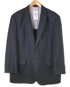 Abrigo deportivo Brooks Brothers 1818 Madison azul marino tejido lana chaqueta 45 R - Imagen 1 de 8