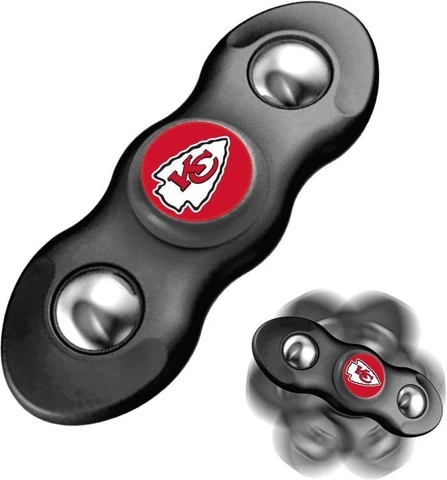 New 2 in 1 NFL Kansas City Chiefs Flik Fidget Spinner and Rollng Fidget Balls Cover