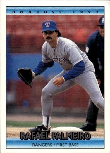 1992 Donruss #46b Rafael Palmeiro - Image 1 of 2