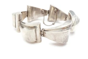 Vintage Taxco Mexiko Sterlingsilber 925 Armband 6,5" Modernist - Bild 1 von 10