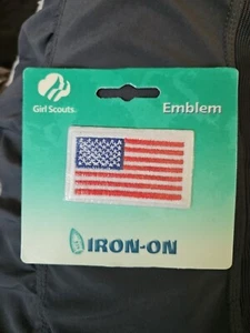 Amerikanische Flagge Emblem Bügelbild Patch Pfadfinder offizielle Uniform Patch versiegelt Pkg - Bild 1 von 2