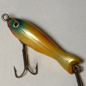 Vintage Shakespeare Midget Sea Witch 2 3/4" Wood Fishing Lure Tough Pearl - Picture 1 of 7