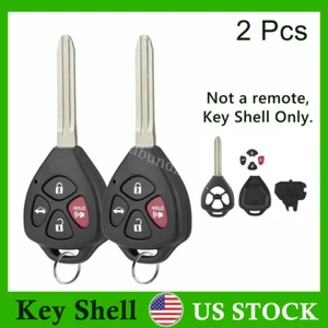 2 Replacement For 2009 2010 2011 2012 Toyota Corolla Key Fob Remote Shell Case - Picture 1 of 6