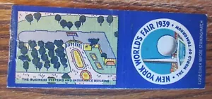 1939 NUEVA YORK FERIA MUNDIAL MATCHBOOK CUBIERTA: BUSINESS BUILDING MATCHCOVER -E2 - Imagen 1 de 2