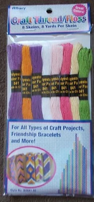 NIP NEW CRAFT EMBROIDERY THREAD FLOSS PASTEL TONE FRIENDSHIP BRACELET USA SELLER - Image 1 of 4