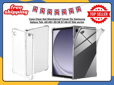 Samsung Galaxy Tab A9 A9+ Plus S9 S8 Case Clear Shockproof Tablet Gel Cover UK - Image 1 of 4