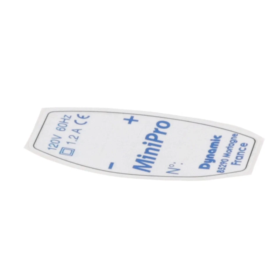IDENTIF. LABEL MINIPRO (115 V) 2853.1 - Genuine OEM Replacement Part - Image 1 of 1