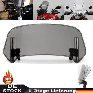 Motorrad Windschutzscheibe Universal Windabweiser Einstellbar Spoiler Windschild - Bild 1 von 16