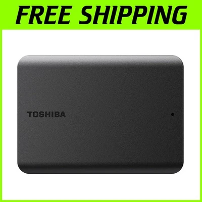 Canvio Basics 4TB External Hard Drive - USB 3.0, Black - Image 1 of 4