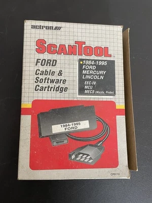 Кабель и программный картридж Actron 1984-1995 Ford Lincoln Mercury ScanTool CP9112 - Изображение 1 из 4