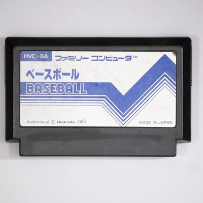 Baseball (Famicom, 1983) Nintendo HVC-BA Tested Pulse Line Label *blackened* - Image 1 of 4