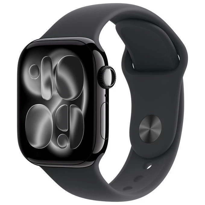 Apple Watch Series 11 (2025) GPS 42mm Cassa Jet Black Cinturino Nero S/M MEQT4