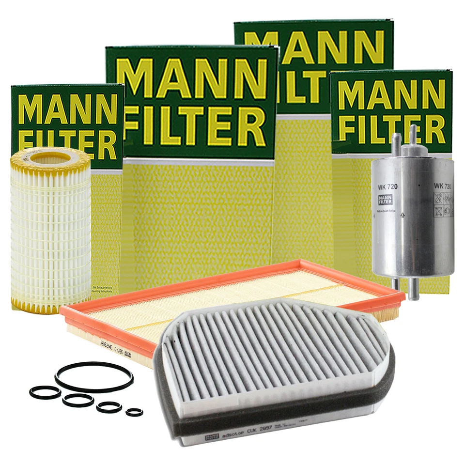 Kit de filtro de aceite de motor de combustible de cabina de aire Mann-Filter para Mercedes-Benz CLK430 Foto 1 de 2