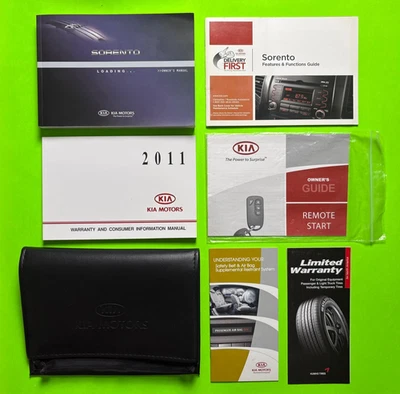2011 Kia SORENTO Factory Owners Manual Set & Case *OEM* - Image 1 of 4