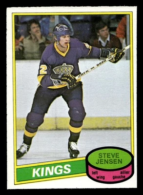 1980-81 O-Pee-Chee #294 Steve Jensen Near Mint+ Kings OPC  ID:430836 - Image 1 of 2
